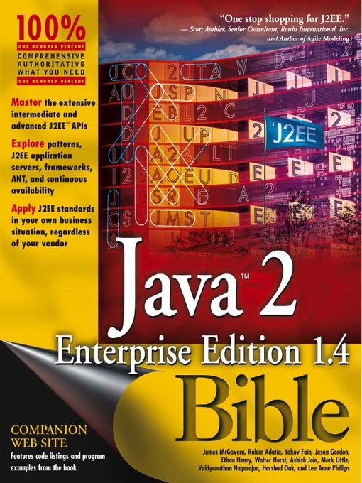 Title details for Java2 Enterprise Edition 1.4 (J2EE 1.4) Bible by James McGovern - Available